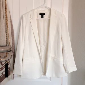 H&M white blazer